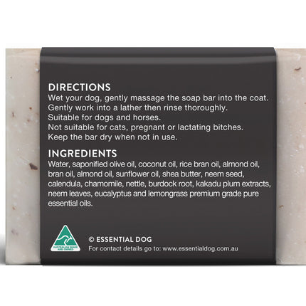 Solid Dog Shampoo Bar: Neem Seed, Lemongrass and Eucalyptus Pico X