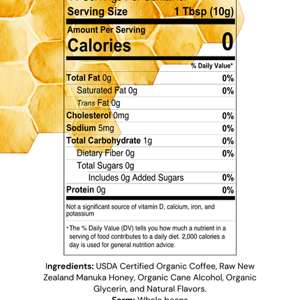 Organic Manuka Honey Roast Coffee 4oz Pico X