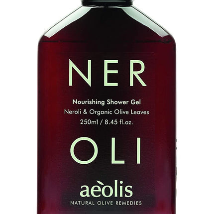 Aeolis All Natural Nourishing Shower Gel with Neroli and Organic Olive Leaves Pico X 